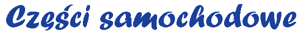 Oferta czci samochodowych firmy AM AUTO